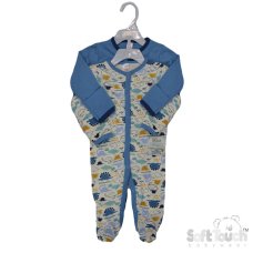CC212-SS: Boys 2 Pack Sleepsuits (NB-9 Months)